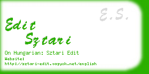 edit sztari business card